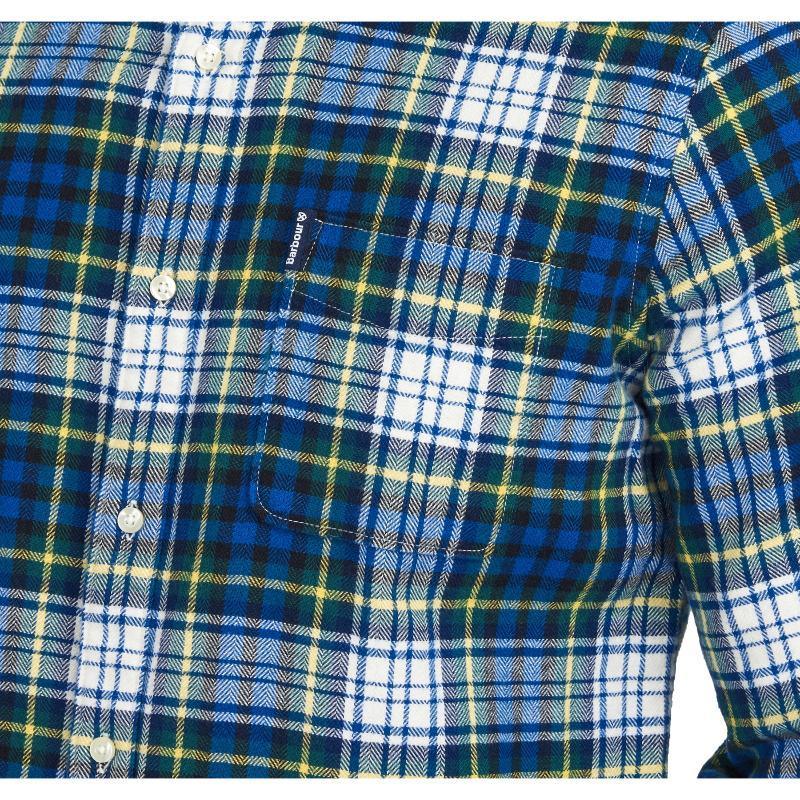 Barbour Highland Check 34 Mens Tailored Shirt - Bright Blue - William Powell