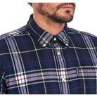 Barbour Highland Check 34 Mens Tailored Shirt - Navy - William Powell