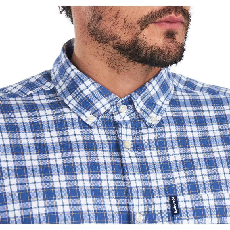 Barbour Highland Check 35 Mens Tailored Shirt - White - William Powell