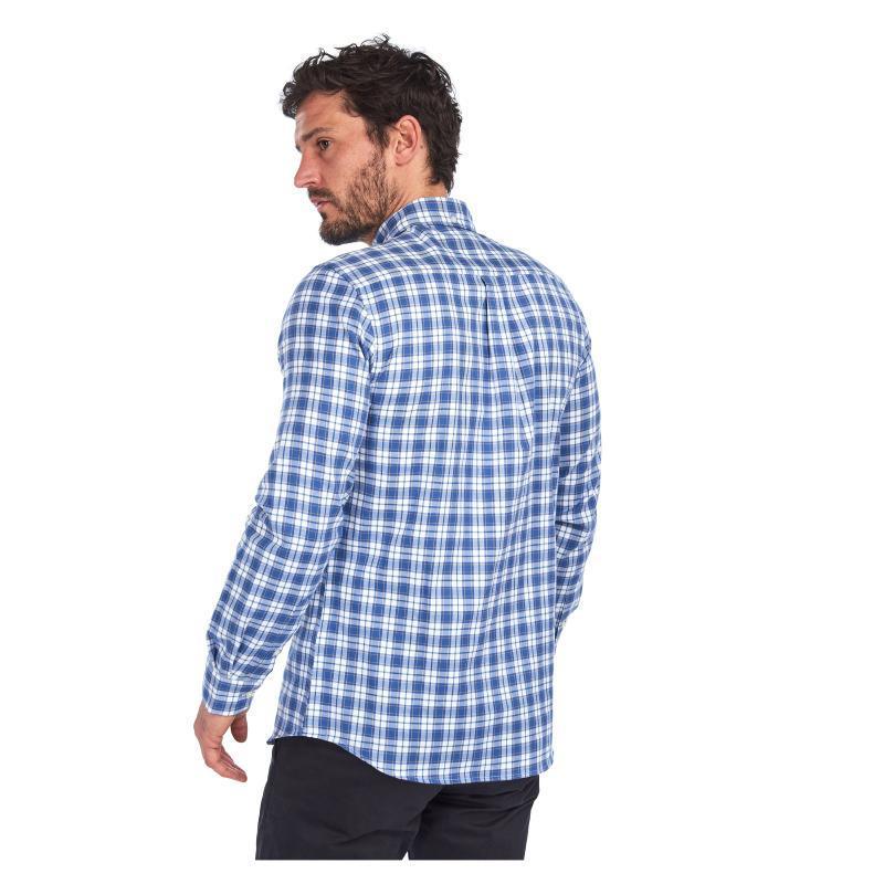 Barbour Highland Check 35 Mens Tailored Shirt - White - William Powell