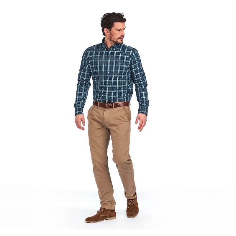 Barbour Highland Check 8 Mens Tailored Shirt - Forest - William Powell