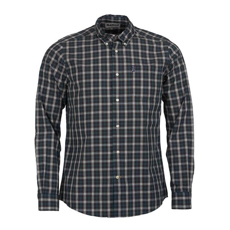 Barbour Highland Check 8 Mens Tailored Shirt - Green - William Powell