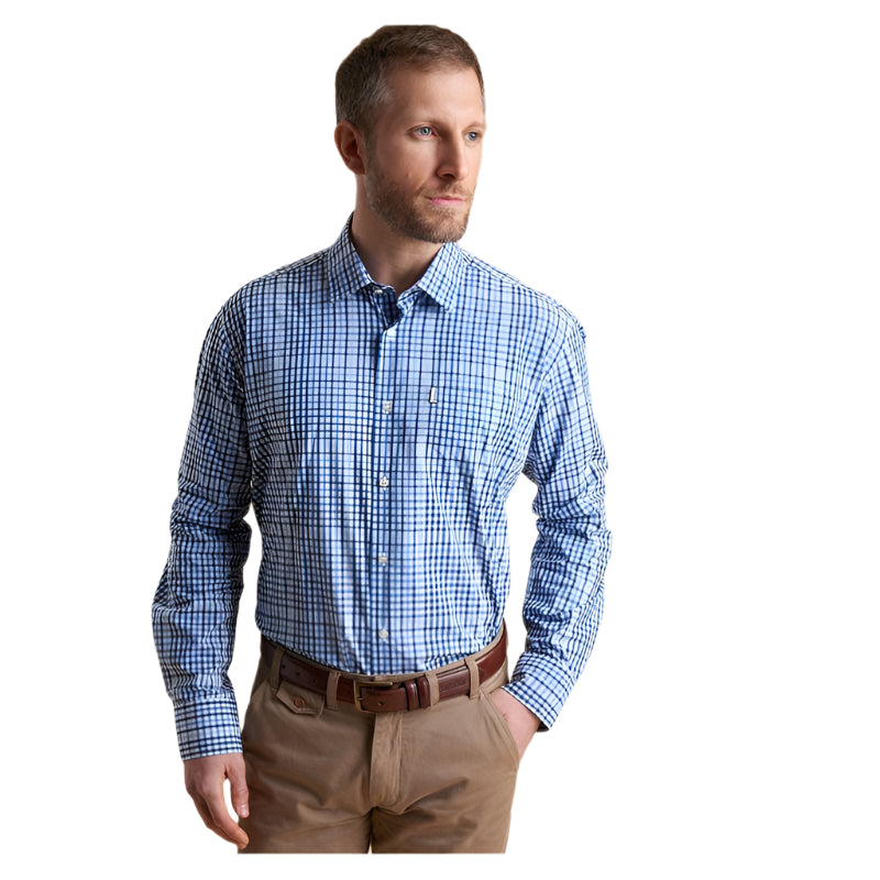 Barbour Holker Shirt - Blue - William Powell