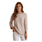 Barbour Islay Ladies Knit - Pale Pink/Off White - William Powell