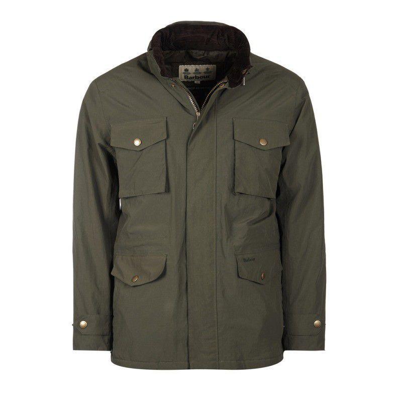 Barbour Jersey Waterproof Jacket - Olive - William Powell