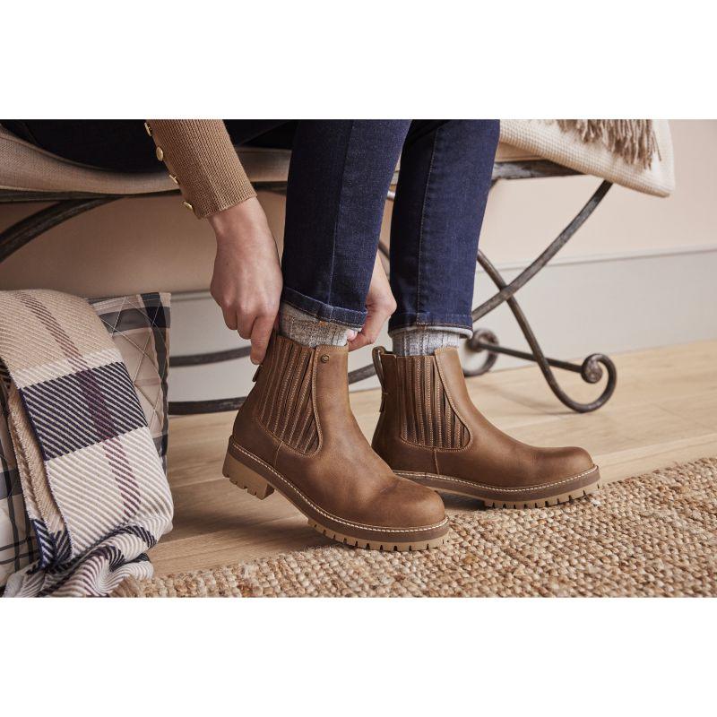 Barbour Joelle Ladies Chelsea Boot - Tan - William Powell