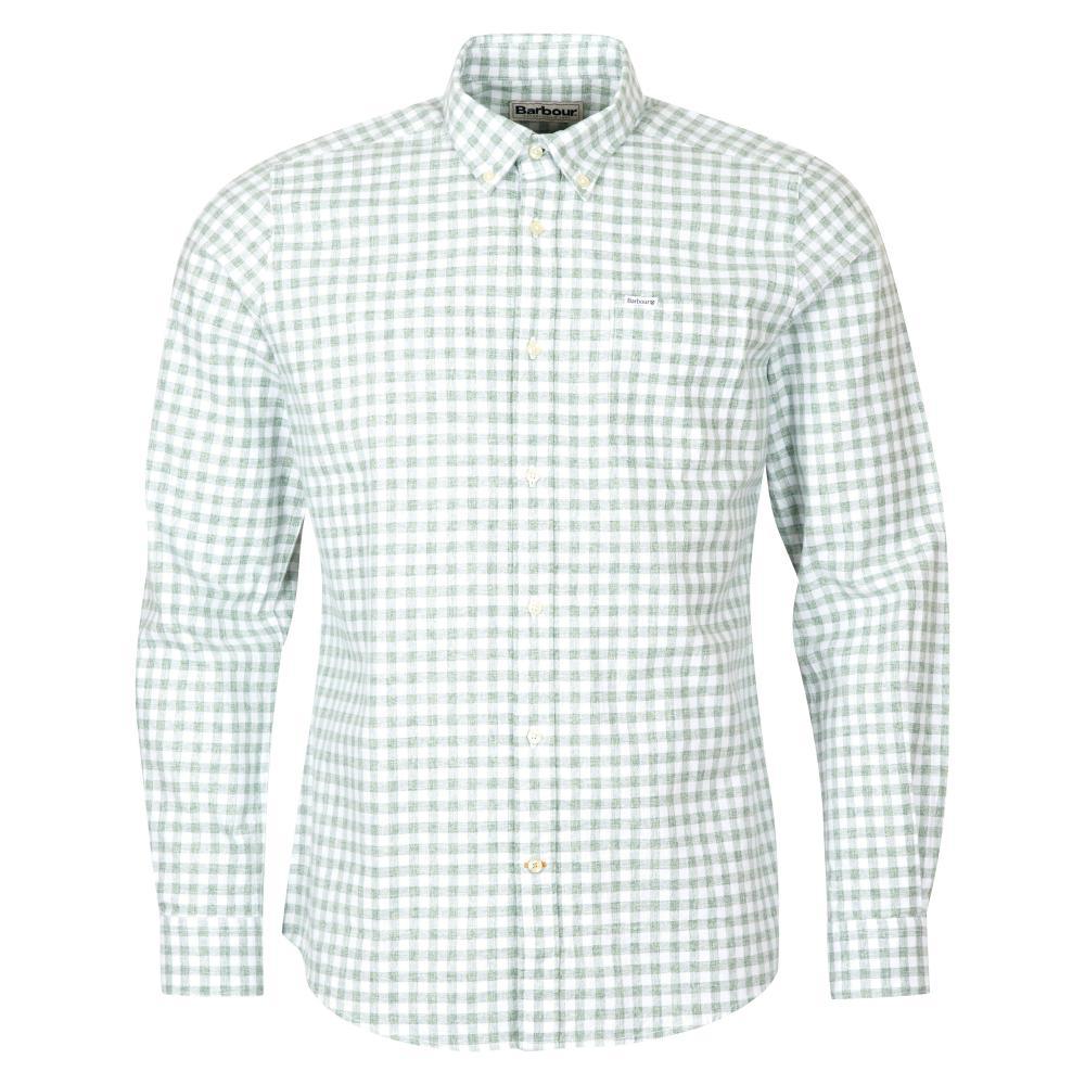 Barbour Kane Tailored Mens Shirt - Green - William Powell