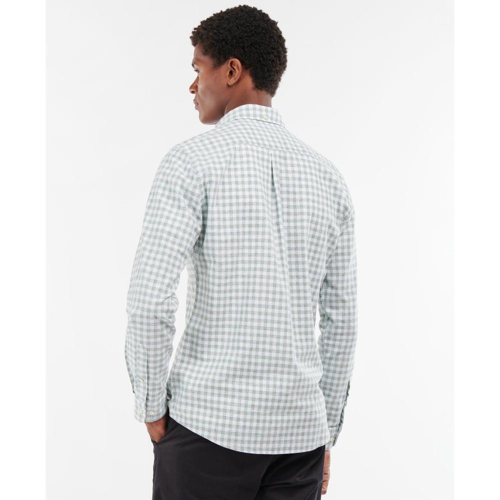 Barbour Kane Tailored Mens Shirt - Green - William Powell