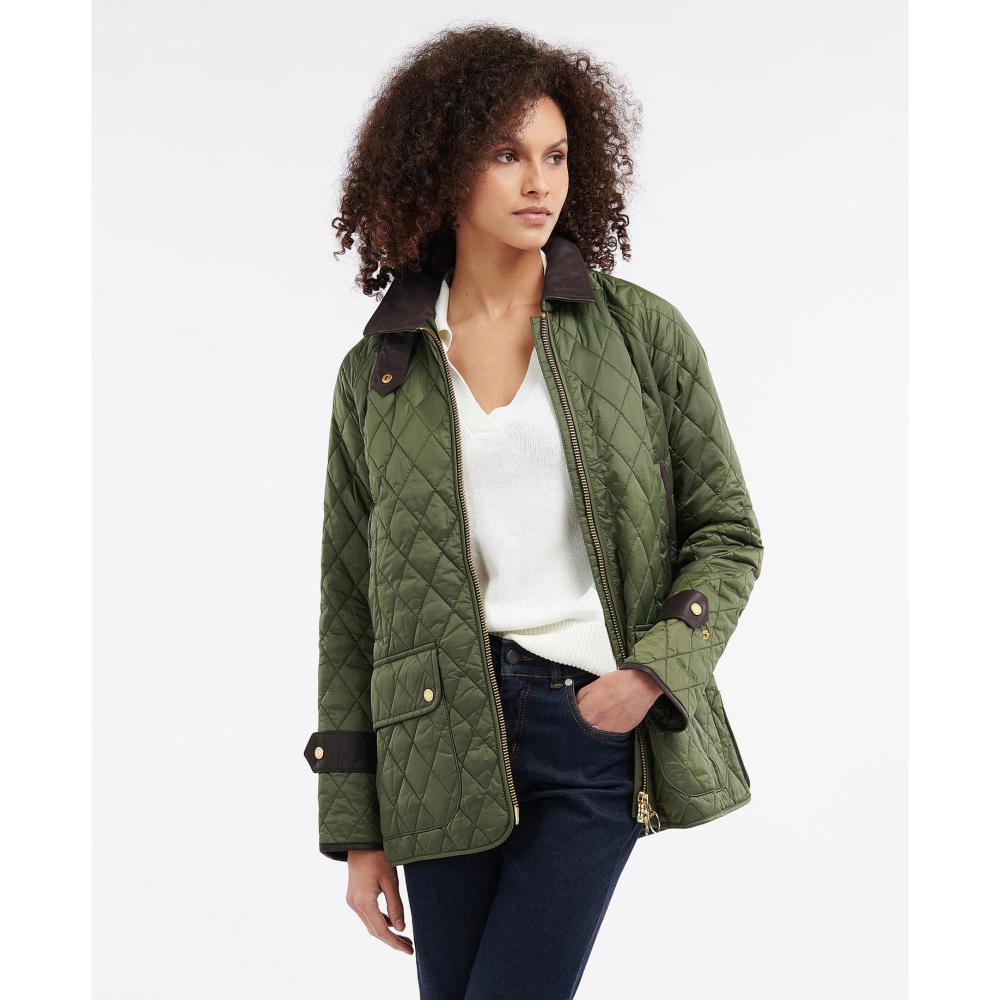 Barbour Kelham Ladies Quilted Jacket - Olive/Classic - William Powell