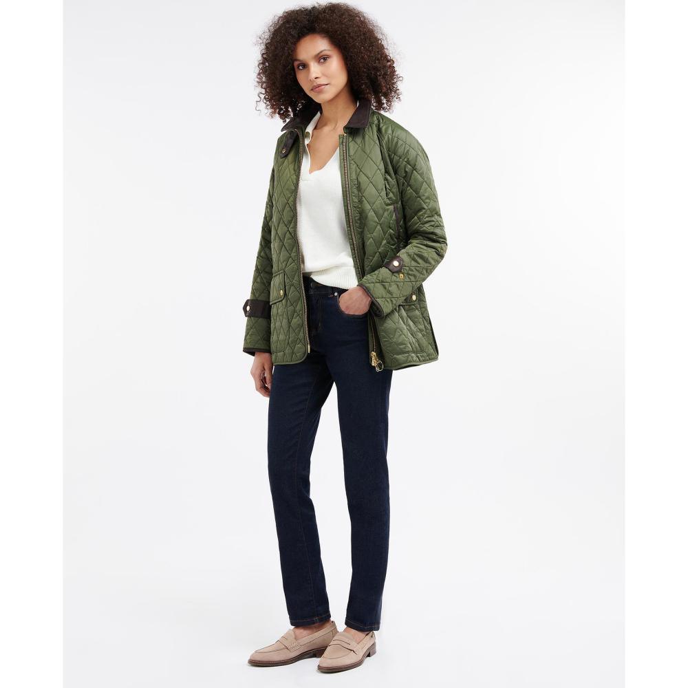 Barbour Kelham Ladies Quilted Jacket - Olive/Classic - William Powell
