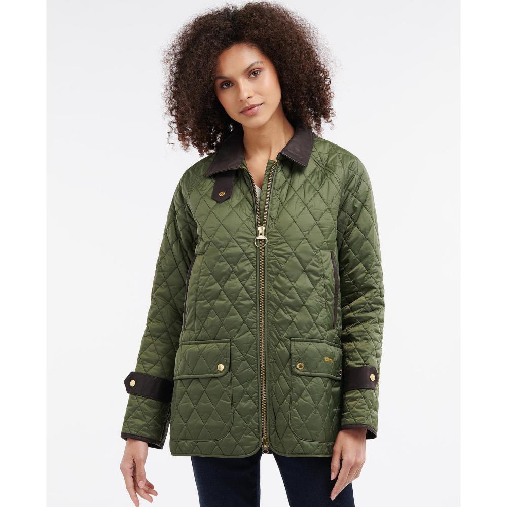 Barbour Kelham Ladies Quilted Jacket - Olive/Classic - William Powell