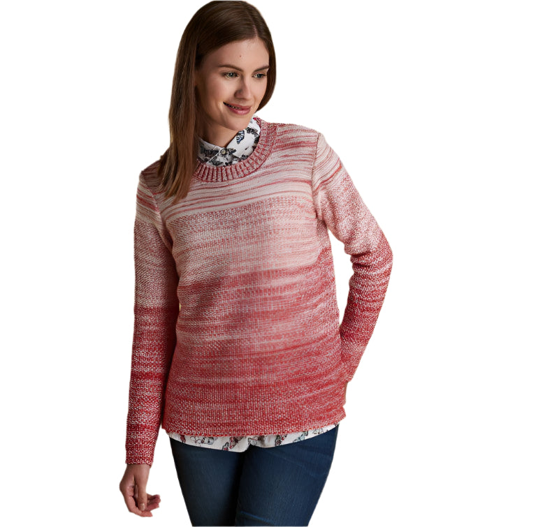Barbour Ladies Damselfly Knit - Pomegranate - William Powell