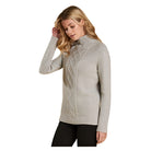 Barbour Ladies Leith Roll Collar Jumper - Light Grey Marl - William Powell