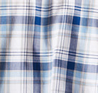 Barbour Madras Regular Fit Short Sleeved Mens Shirt - Blue - William Powell
