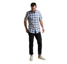 Barbour Madras Regular Fit Short Sleeved Mens Shirt - Blue - William Powell