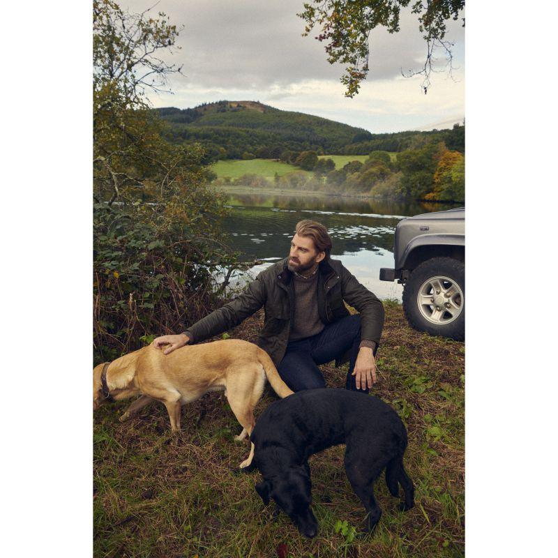 Barbour Malcolm Mens Wax Jacket - Archive Olive - William Powell