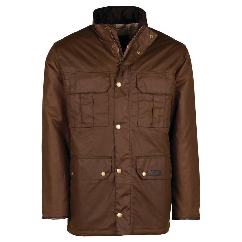 Barbour Malcolm Mens Wax Jacket - Brown - William Powell