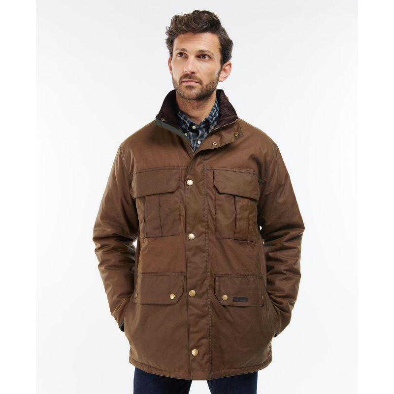 Barbour Malcolm Mens Wax Jacket - Brown - William Powell