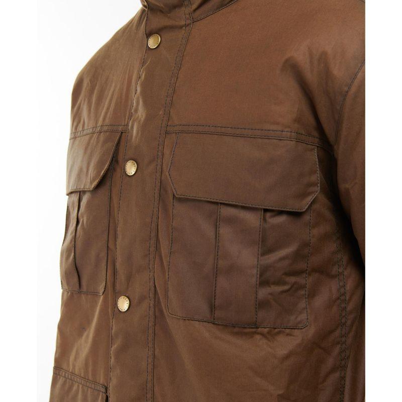 Barbour Malcolm Mens Wax Jacket - Brown - William Powell