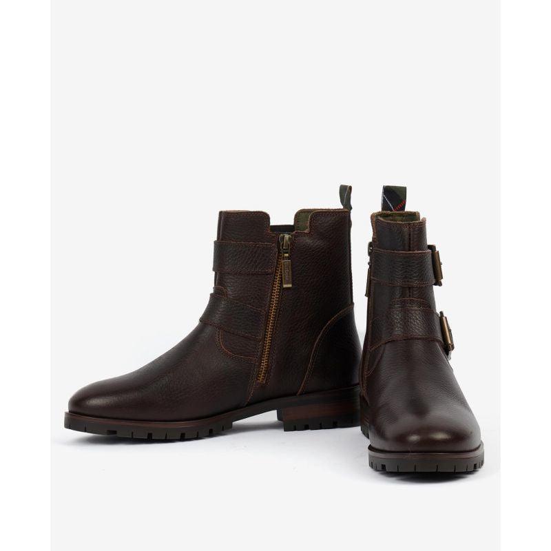 Barbour Marina Ladies Boots - Dark Brown - William Powell