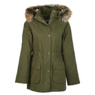 Barbour Meadow Ladies Waterproof Jacket - Olive/Classic - William Powell