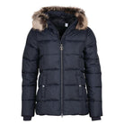 Barbour Midhurst Ladies Quilted Faux Fur Hood Jacket - Dark Navy - William Powell