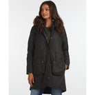 Barbour Mull Ladies Wax Jacket - Navy/Dress - William Powell