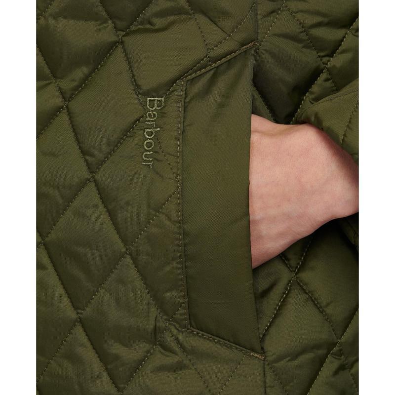 Barbour Omberlsey Ladies Quilted Jacket - Olive - William Powell