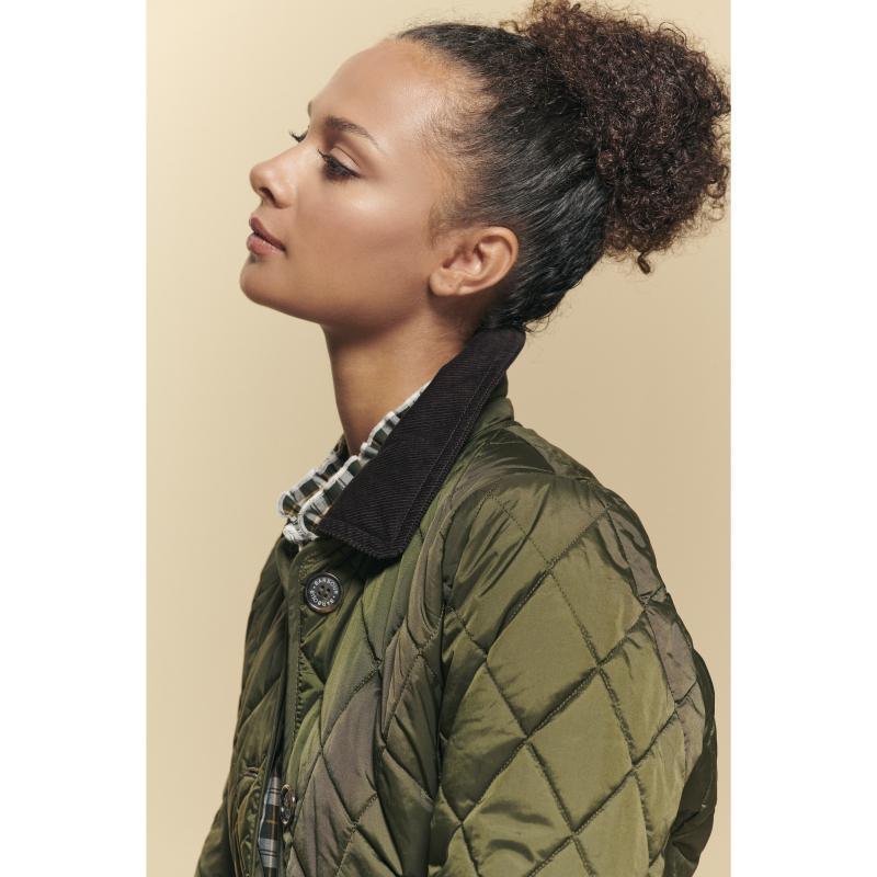 Barbour Omberlsey Ladies Quilted Jacket - Olive - William Powell
