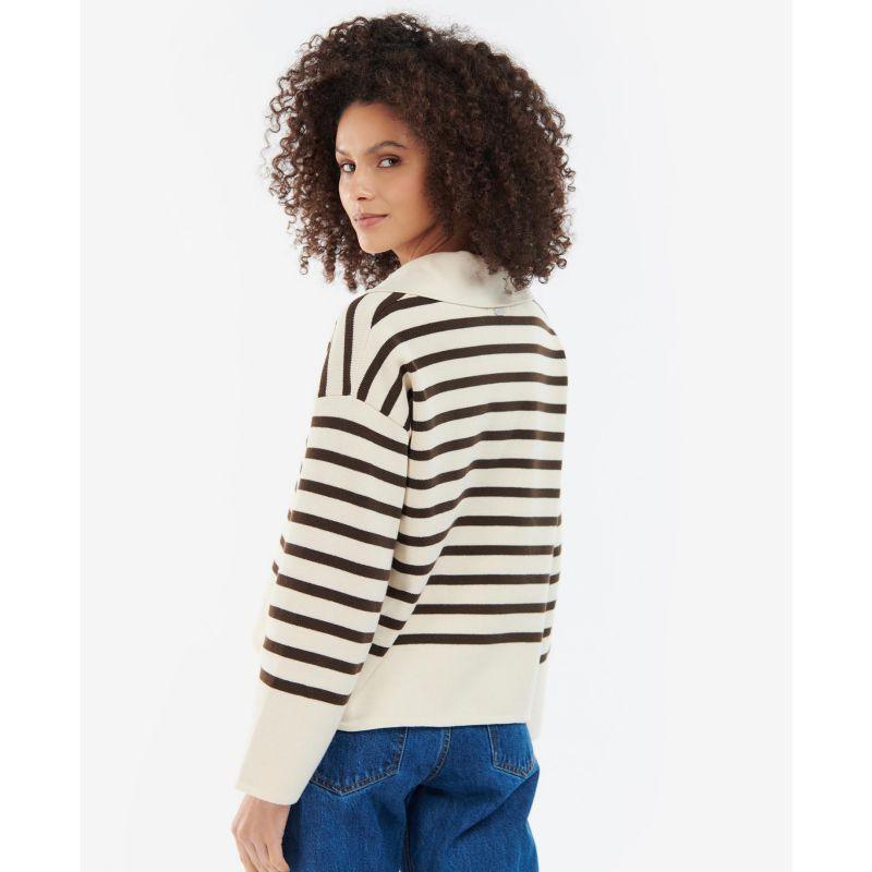 Barbour Opal Ladies Knit - Cream - William Powell