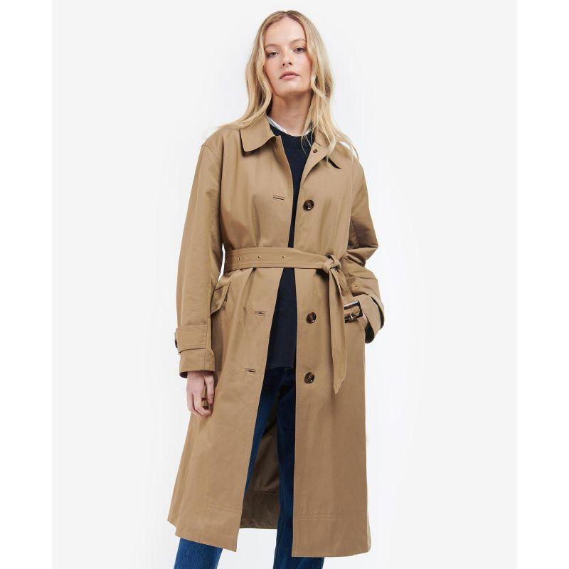 Barbour Opal Ladies Showerproof Trench - Rosewood/Rosewood Tartan - William Powell