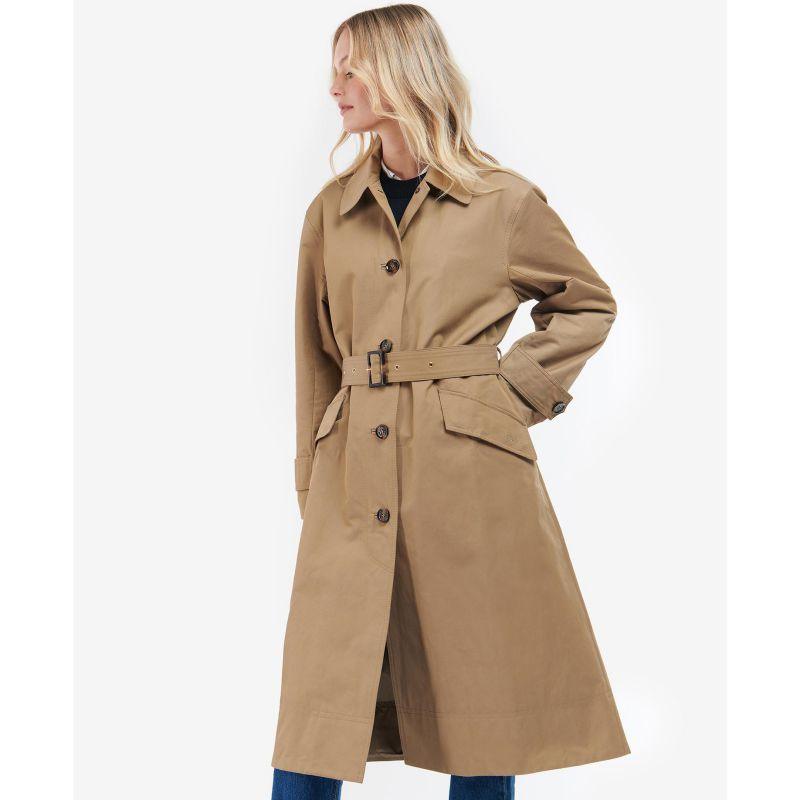 Barbour Opal Ladies Showerproof Trench - Rosewood/Rosewood Tartan - William Powell