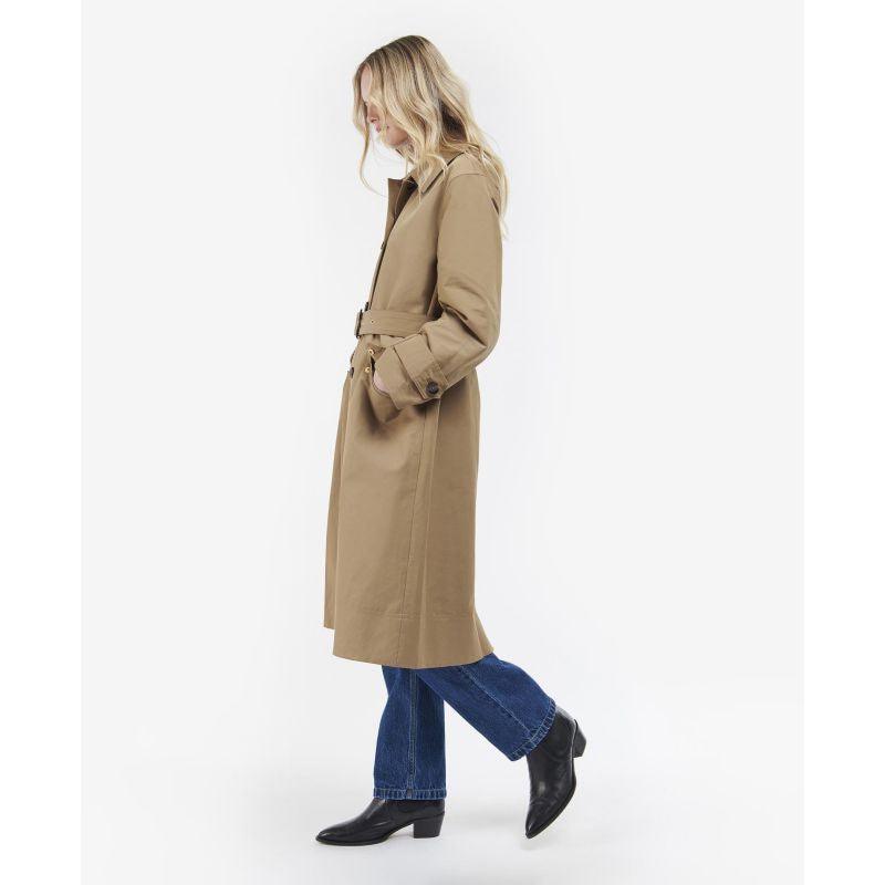 Barbour Opal Ladies Showerproof Trench - Rosewood/Rosewood Tartan - William Powell
