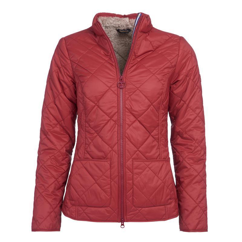 Barbour Petrel Ladies Quilted Jacket - Burnt Red - William Powell