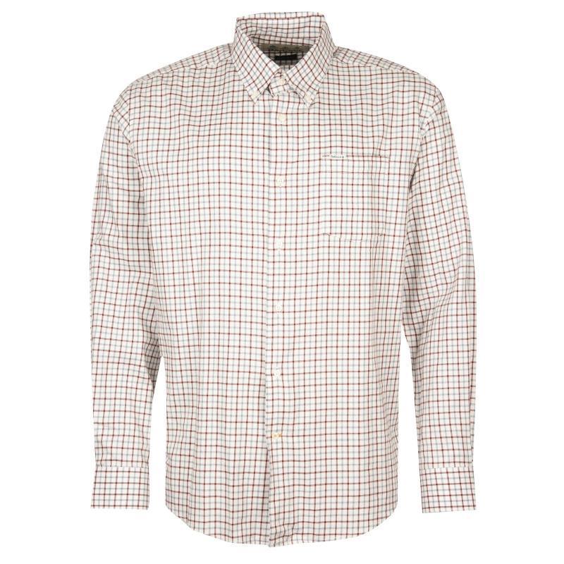 Barbour Preston Regular Fit Mens Shirt - Ecru - William Powell