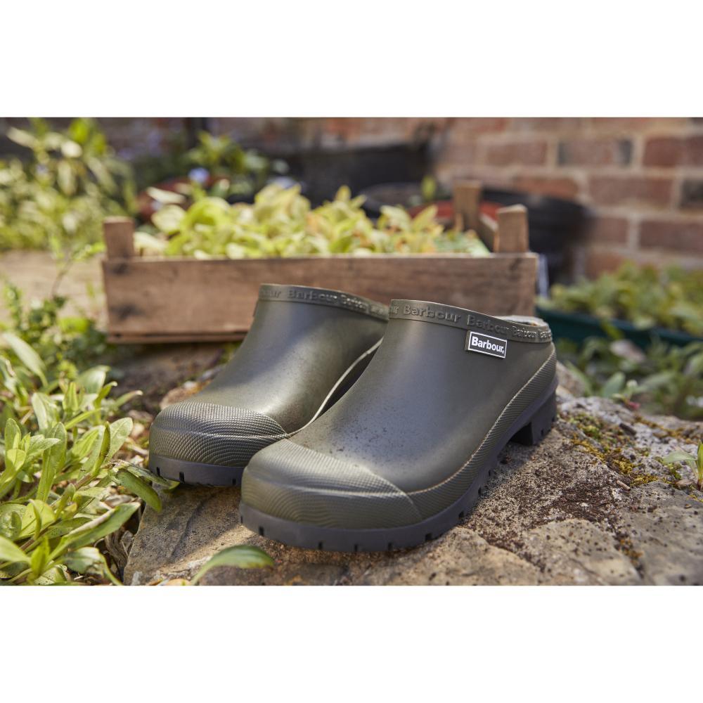 Barbour Quinn Ladies Clog - Olive - William Powell
