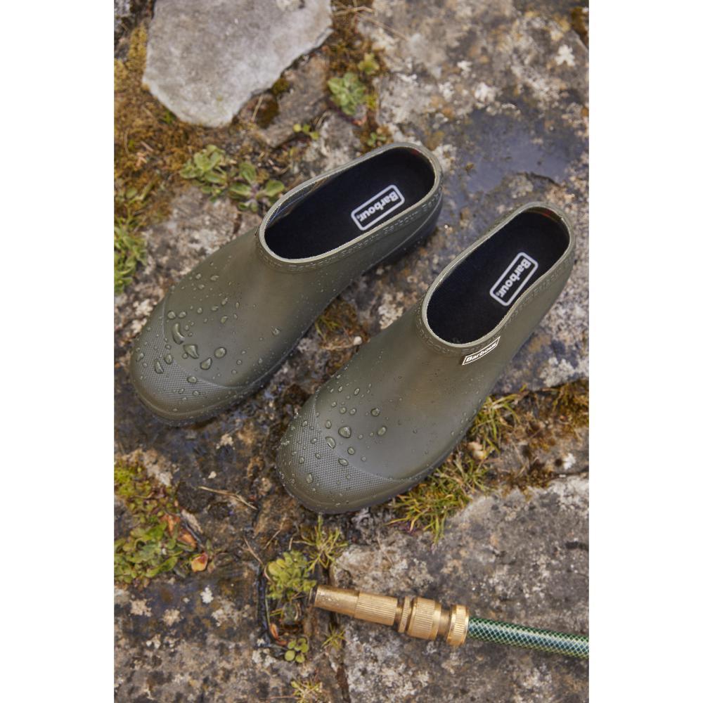 Barbour Quinn Ladies Clog - Olive - William Powell