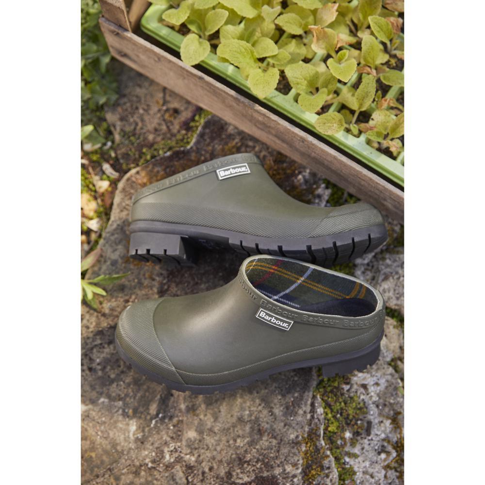 Barbour Quinn Ladies Clog - Olive - William Powell