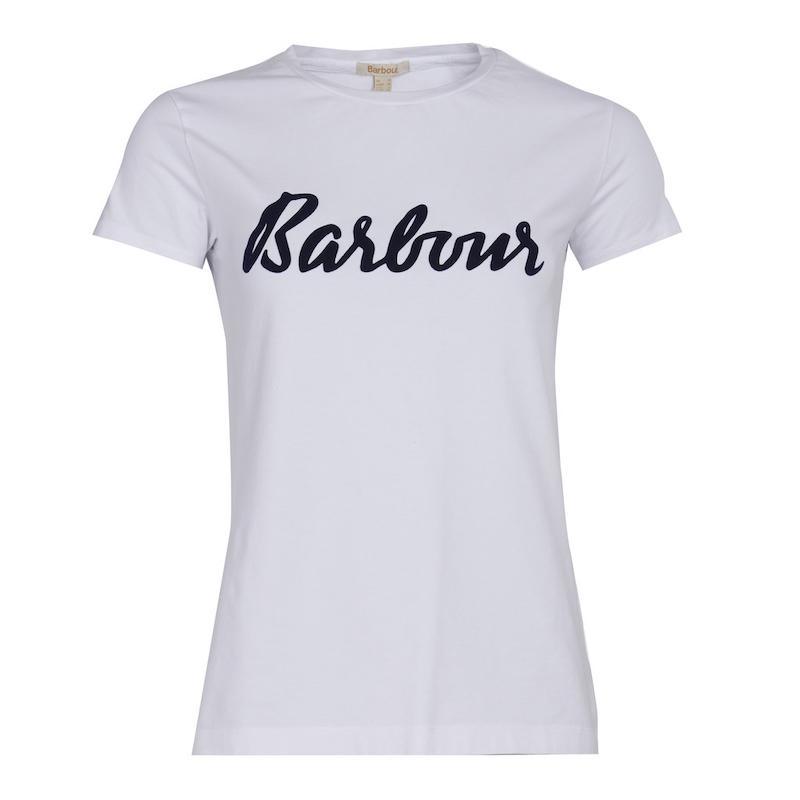 Barbour Rebecca Ladies Tee - White - William Powell