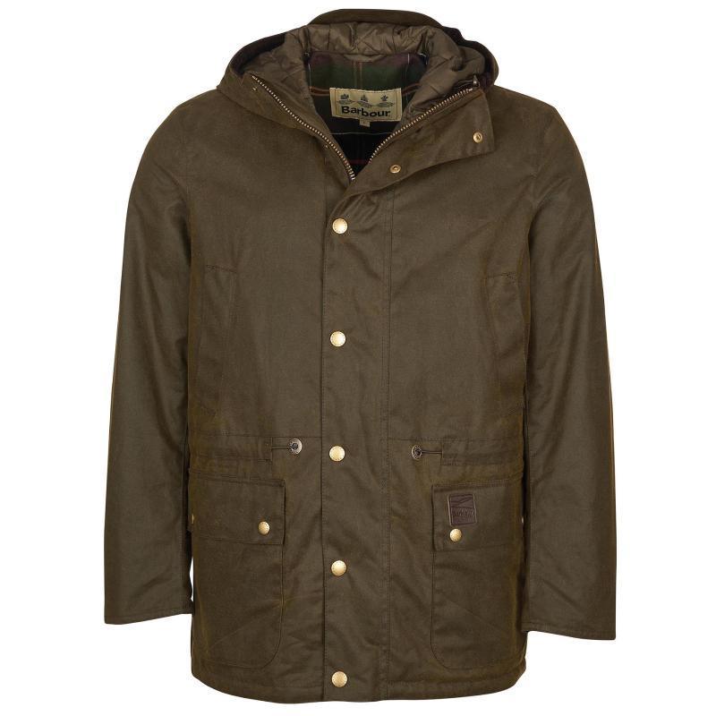 Barbour Ripon Mens Wax Jacket - Olive - William Powell