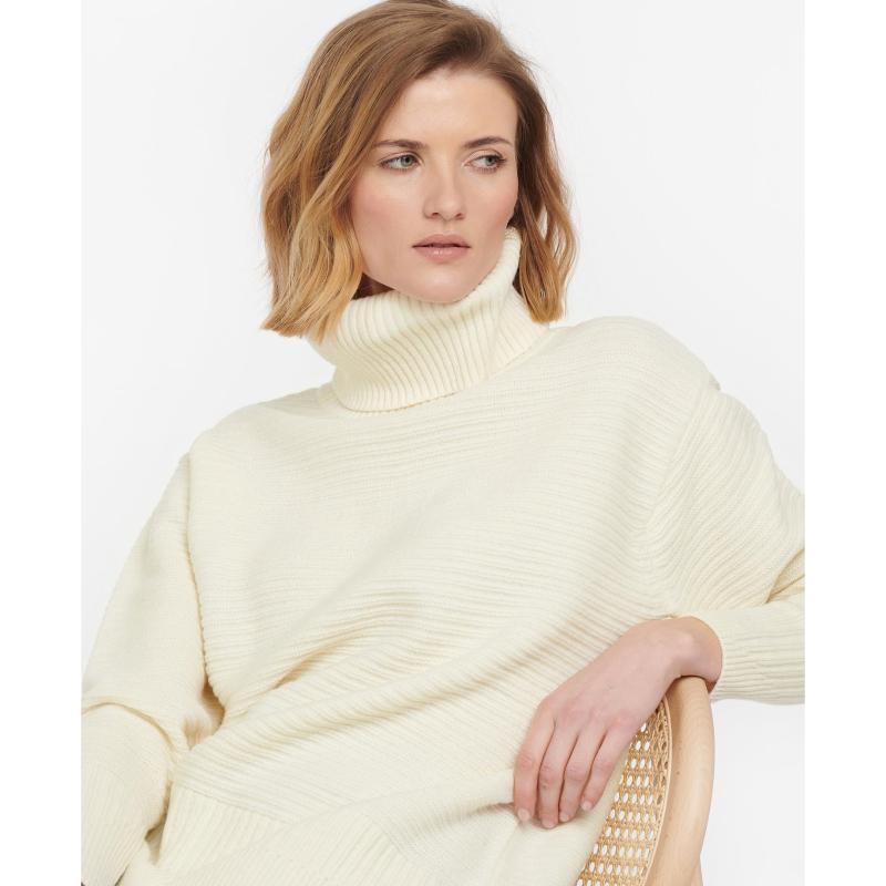 Barbour Rosehall Ladies Knit - Whisper - William Powell