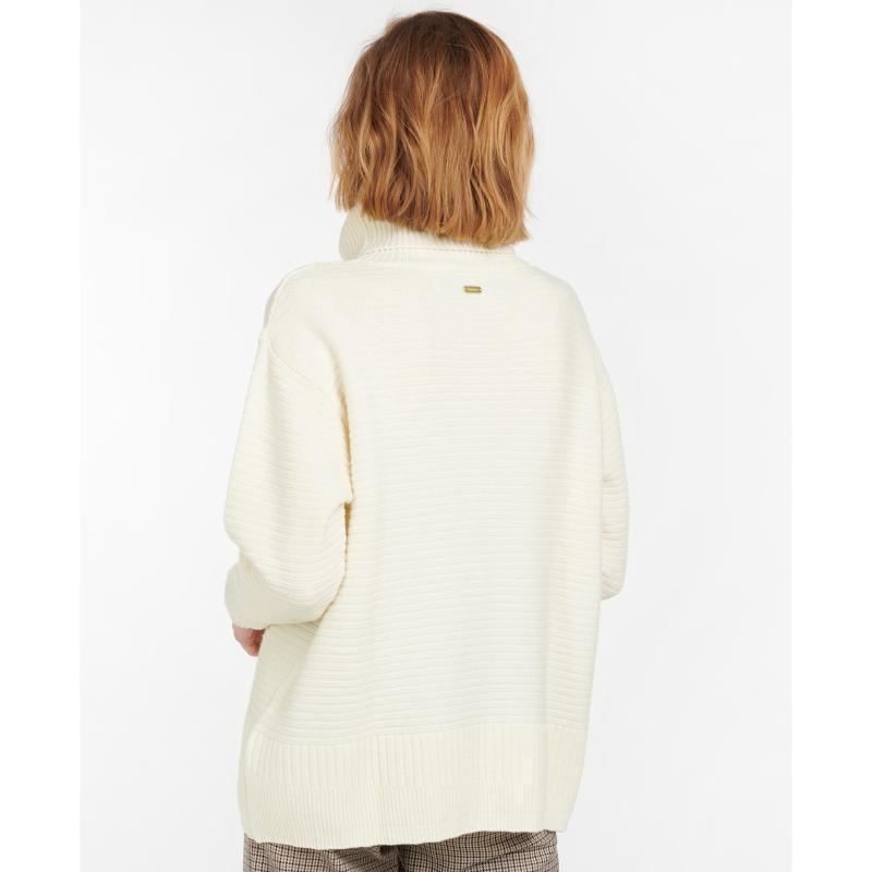 Barbour Rosehall Ladies Knit - Whisper - William Powell