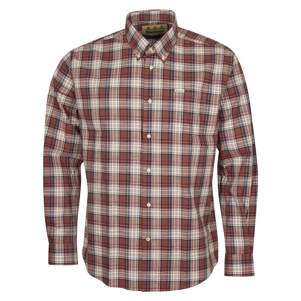Barbour Sadle Mens Shirt - Rust - William Powell