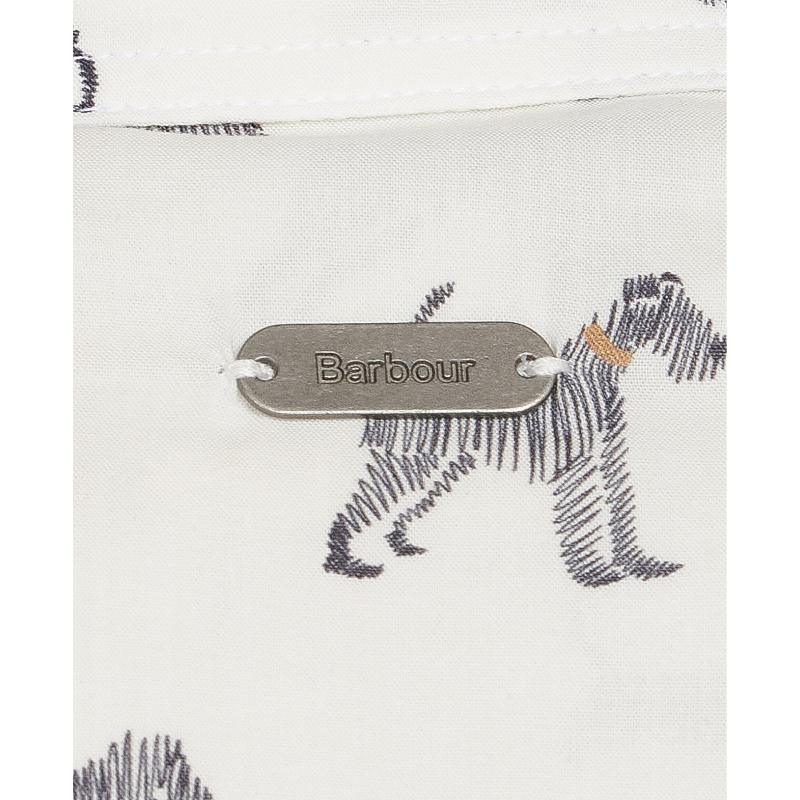 Barbour Safari Ladies Shirt - Off White Country Print - William Powell