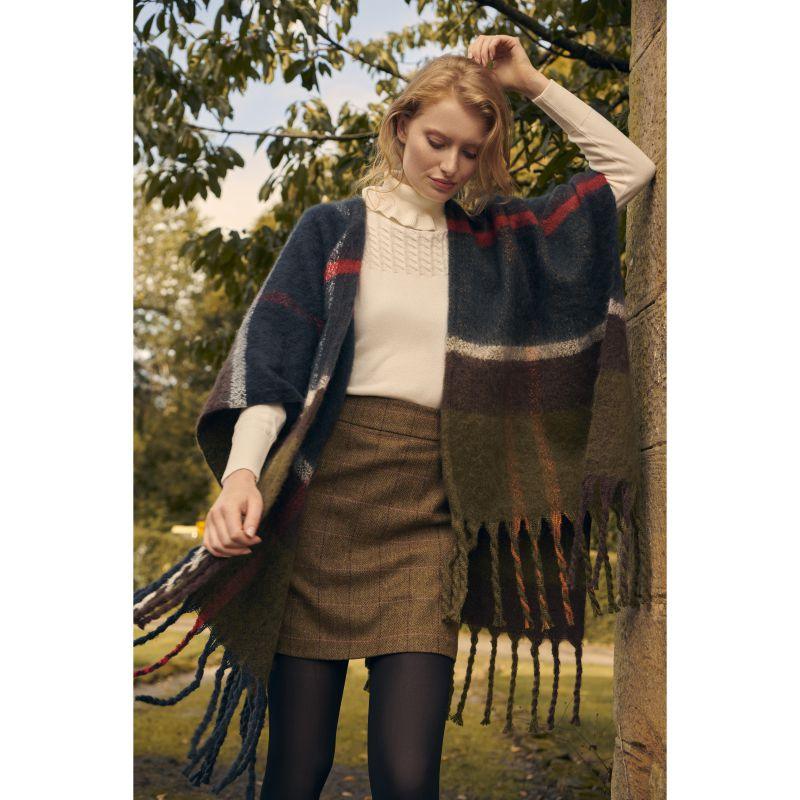 Barbour Scarlet Ladies Roll Neck - Cream - William Powell