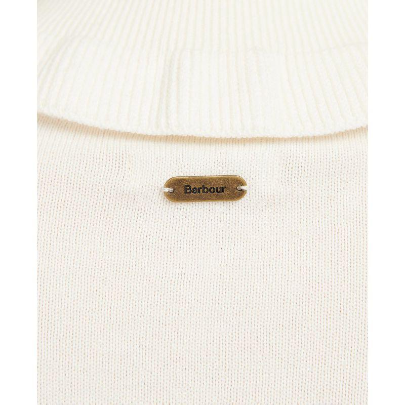 Barbour Scarlet Ladies Roll Neck - Cream - William Powell