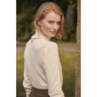 Barbour Scarlet Ladies Roll Neck - Cream - William Powell