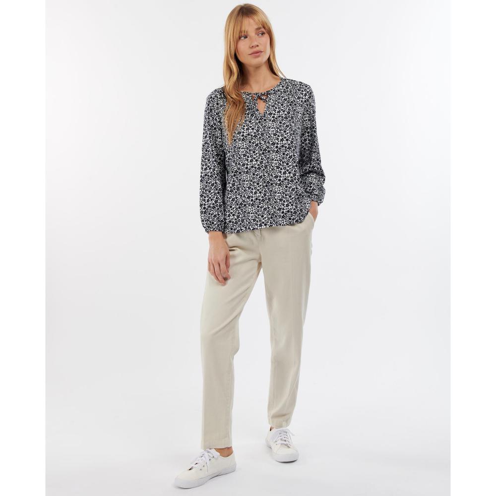 Barbour Seaholly Ladies Blouse - White/Indigo - William Powell