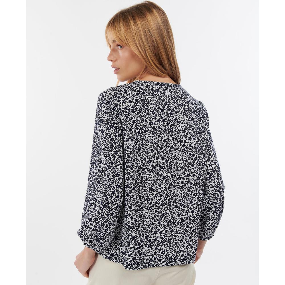 Barbour Seaholly Ladies Blouse - White/Indigo - William Powell