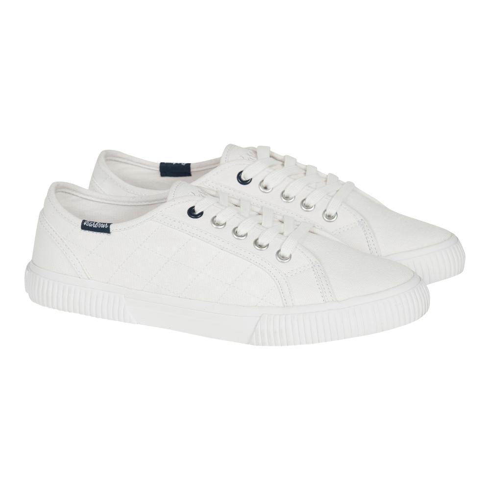 Barbour Seaholly Ladies Trainers - White - William Powell
